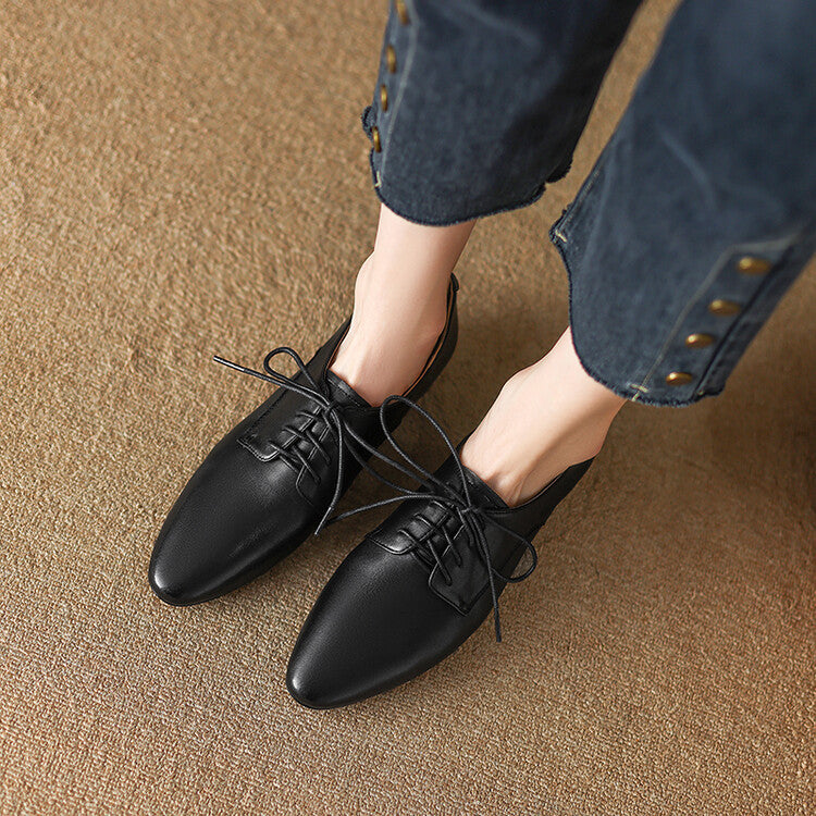 Off-White Brown Black Lace-up Derby Shoes #001069