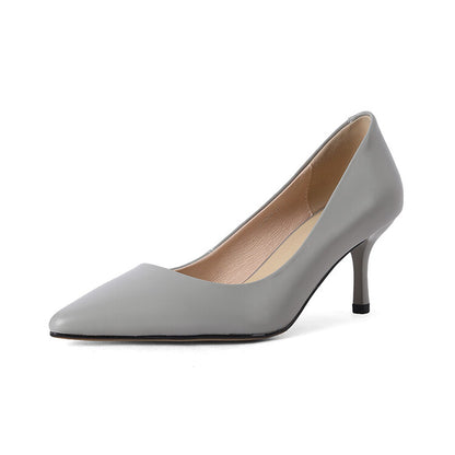 Nude Grey Orange Black High Heel Pumps #001079