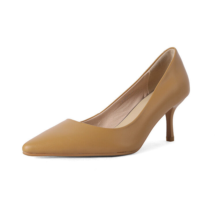 Nude Grey Orange Black High Heel Pumps #001079