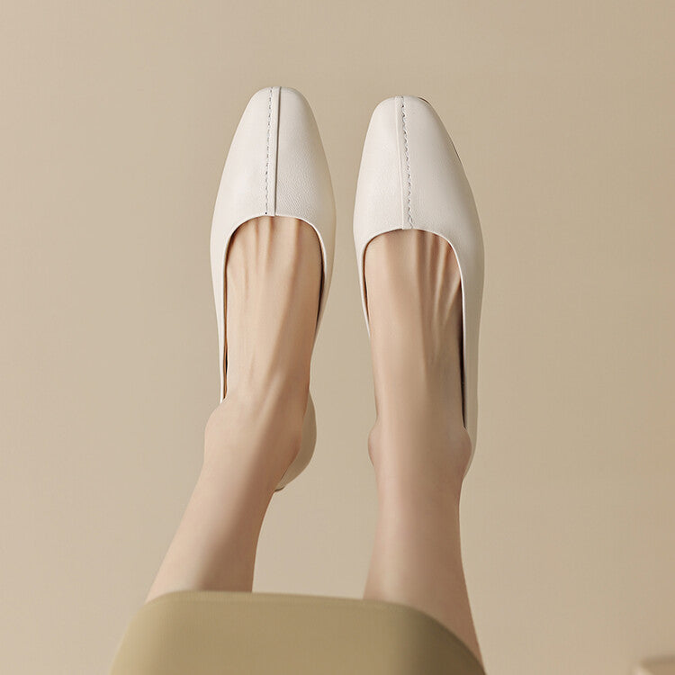 Off-White Khaki Caramel Slip-On Flats #001074