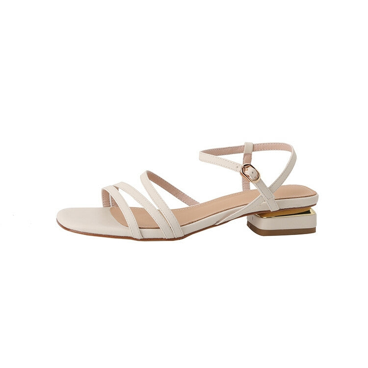 Off-White Yellow Strappy Ankle Strap Sandals #001038